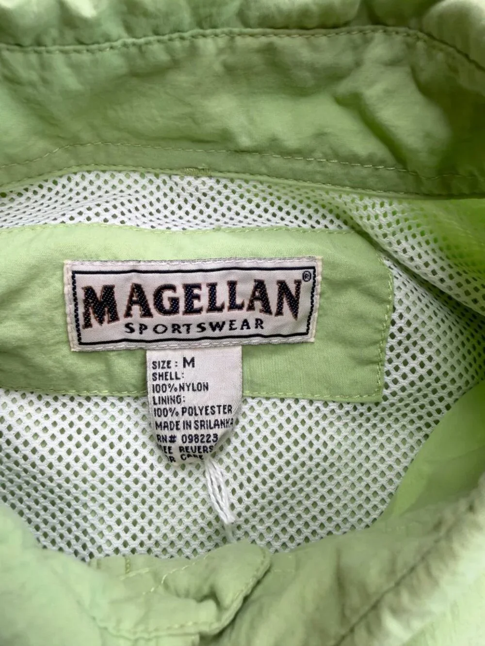 Magellan Sportswear Vented Fishing Shirt Sz M Green - Picture 3 of 7